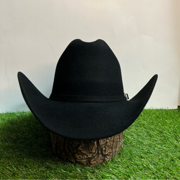 Mens/Women cowboy cowgirl Western 100X Felt Hat Tejana Vaquera Black Marlboro - Picture 2 of 6